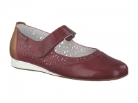 Chaussure mephisto sandales modele beatrice perf cuir bordeaux